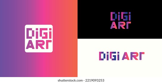 logotipo retro tipo de juego de arte digi tipo vectores tipo de letra negocio