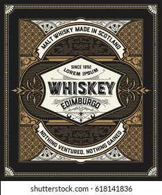 Retro logo for Whiskey