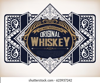 Retro logo for Whiskey