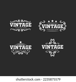 logotipo retro para su diseño 001