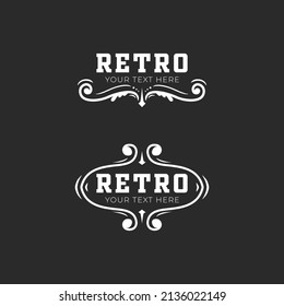 logotipo retro para su diseño