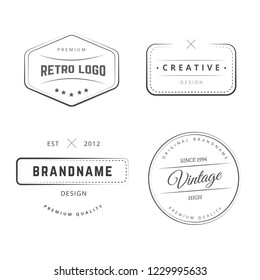 Retro logotypes collection