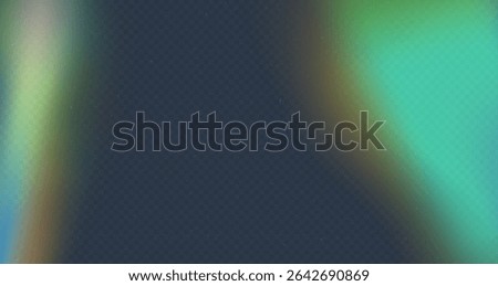 Retro lomo effect with bright color leak and smooth blur. Grain texture included. Transparent vector design for photo overlays, film simulation or creative editing. Subtle noise adds authentic style.