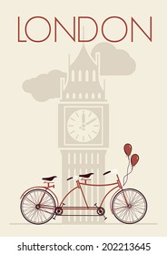 Retro London poster