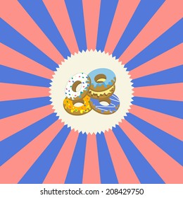 retro look donut