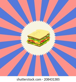 retro look sandwich
