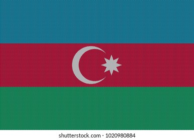 A retro looking Azerbaijan flag design
