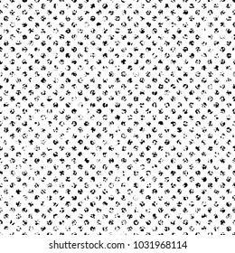 Retro looking dot halftone seamless vector texture. seamlessly repeated pattern for shading and texturing your artwork.