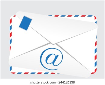 Retro looking envelope that can be used for e-mail messages