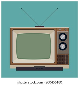 Retro looking television set