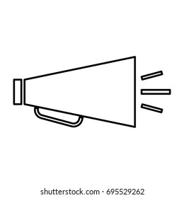 Retro loudspeaker icon .