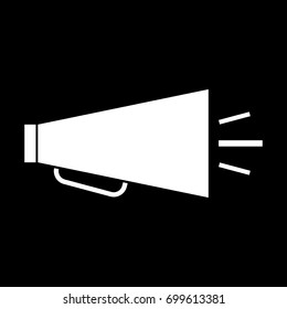 Retro loudspeaker icon .