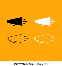 Retro loudspeaker icon .