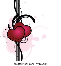 retro love background