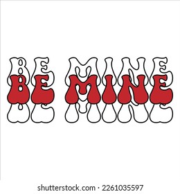 Retro Love SVG Sublimation gnomes Text Valentine svg