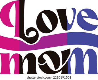 Retro love, T-shirt Design, Vector