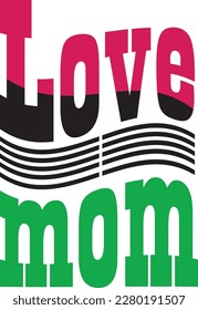 Amor retro, diseño de camisetas, vector
