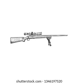 A retro machine gun vector illustration 