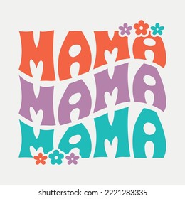 Retro Mama T Shirt DESIGN