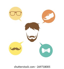 retro man - geek hipster