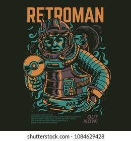 Retro Man Illustration