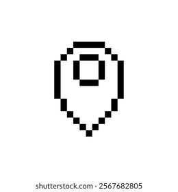 retro map symbol pixel art