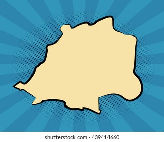 retro map of Vatican. stylized map. drawn Vatican