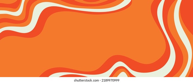 Retro marble 60s wave pattern. Abstract swirl 60 s background. Psychedelic retro wave wallpaper. Modern background design. Abstract 60s 70s psychedelic design with place text