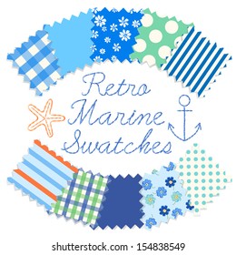 Retro marine swatches
