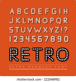 Retro marquee font