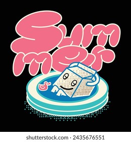 Retro Mascot Character Cartoon Vector.