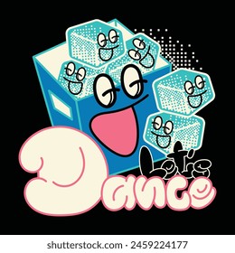 Retro Mascot Character Cartoon Vector.