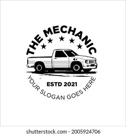 retro mechanic car logo designs for mechanic service