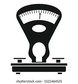 Retro mechanical scales icon. Simple illustration of retro mechanical scales vector icon for web design isolated on white background