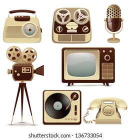 Retro Media icons