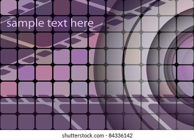 Retro media vector background