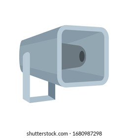 retro Megaphone flat icon. Vector retro Megaphone in flat style isolated on white background. Element for web, game and advertising