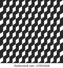 Retro memphis geometric cube shapes seamless abstract patterns. Hipster fashion 80-90s. Jumble textures. Optical illusion effect. Memphis style for printing, website, fabric design, poster, cards