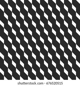 Retro memphis geometric cube shapes seamless abstract patterns. Hipster fashion 80-90s. Jumble textures. Optical illusion effect. Memphis style for printing, website, fabric design, poster, cards