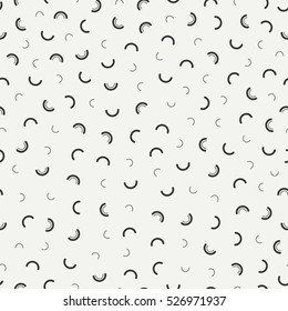 Retro memphis geometric line shapes seamless patterns. Hipster fashion 80-90s. Abstract jumble textures. Black and white. Triangle. Memphis style for printing, website, fabric, poster, cards