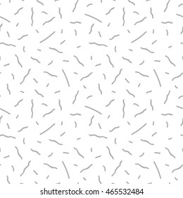 Retro memphis pattern - seamless background. Fashion 80-90s. Gray mosaic curve texture.