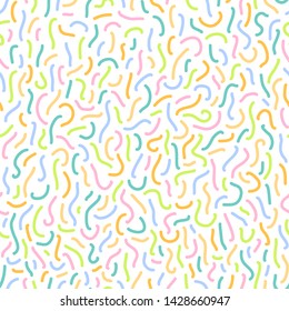 Retro memphis seamless pattern. It can be used in printing, website backdrop and fabric design.