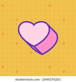 Retro memphis speech bubble. Talk bubble text, chat box, in retro style with drawing element on a color background. Sticker emoji text block in doodle balloon style