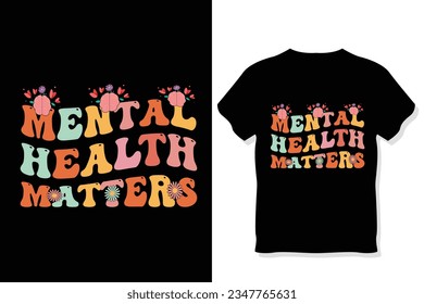  Retro Mental Health Awareness T-Shirt
