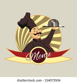 Retro menu for a cafe or bistro