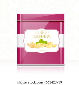 retro metallic box with cashews for your design