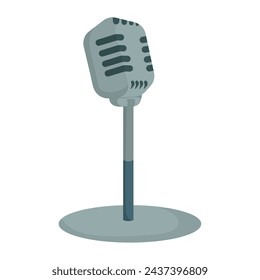 diseño aislado de dispositivo de micrófono retro