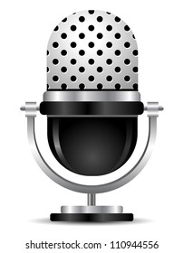 Retro microphone