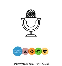 Retro microphone
