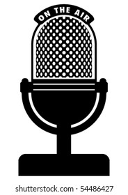 Retro microphone.